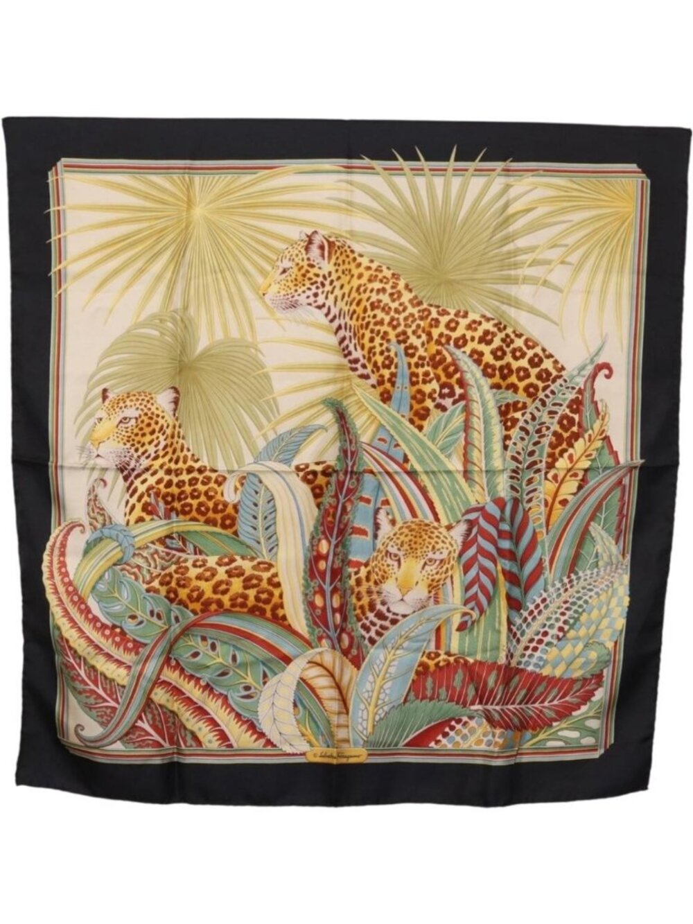 Salvatore Ferragamo Scarf Silk Navy
